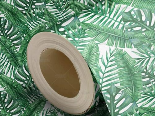 MEIZONGHUOJI Selbstklebend Tapete Grüne Blätter 45 * 600CM Selbstklebende Folie Abnehmbar Vinyl Klebefolie Wasserdicht Dekorfolie für Wohnzimmer Schlafzimmer Küche Wand Möbel MEIZONGHUOJI Selbstklebend Tapete Grüne Blätter 45 * 600CM Selbstklebende Folie Abnehmbar Vinyl Klebefolie Wasserdicht Dekorfolie für Wohnzimmer Schlafzimmer Küche Wand Möbel von MEIZONGHUOJI