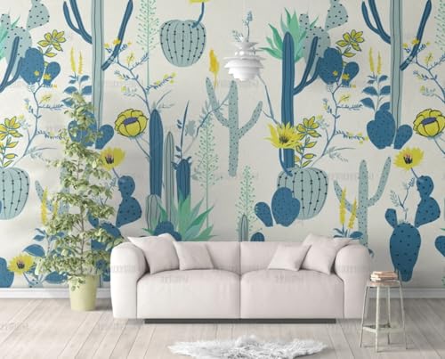 MEIZONGHUOJI Selbstklebend Tapete Kaktusblüte blau 45 * 600CM Selbstklebende Folie Abnehmbar Vinyl Klebefolie Wasserdicht Dekorfolie für Wohnzimmer Schlafzimmer Küche Wand Möbel MEIZONGHUOJI Selbstklebend Tapete Kaktusblüte blau 45 * 600CM Selbstklebende Folie Abnehmbar Vinyl Klebefolie Wasserdicht Dekorfolie für Wohnzimmer Schlafzimmer Küche Wand Möbel von MEIZONGHUOJI