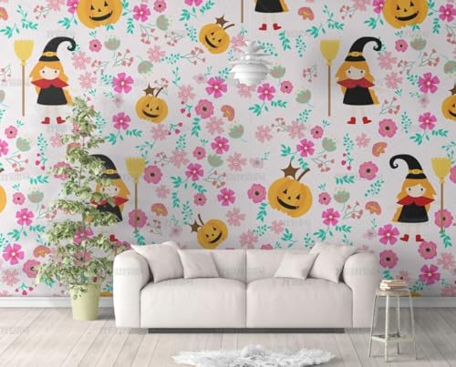 MEIZONGHUOJI Selbstklebend Tapete Kürbis Blumen Cartoon Tapete 45 * 300Cm Selbstklebende Folie Abnehmbar Vinyl Klebefolie Wasserdicht Dekorfolie Für Wohnzimmer Schlafzimmer Küche Wand Möbel MEIZONGHUOJI Selbstklebend Tapete Kürbis Blumen Cartoon Tapete 45 * 300Cm Selbstklebende Folie Abnehmbar Vinyl Klebefolie Wasserdicht Dekorfolie Für Wohnzimmer Schlafzimmer Küche Wand Möbel von MEIZONGHUOJI