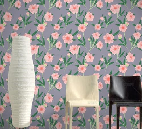 MEIZONGHUOJI Selbstklebend Tapete Lila Blüten Tapete 45 * 300Cm Selbstklebende Folie Abnehmbar Vinyl Klebefolie Wasserdicht Dekorfolie Für Wohnzimmer Schlafzimmer Küche Wand Möbel MEIZONGHUOJI Selbstklebend Tapete Lila Blüten Tapete 45 * 300Cm Selbstklebende Folie Abnehmbar Vinyl Klebefolie Wasserdicht Dekorfolie Für Wohnzimmer Schlafzimmer Küche Wand Möbel von MEIZONGHUOJI