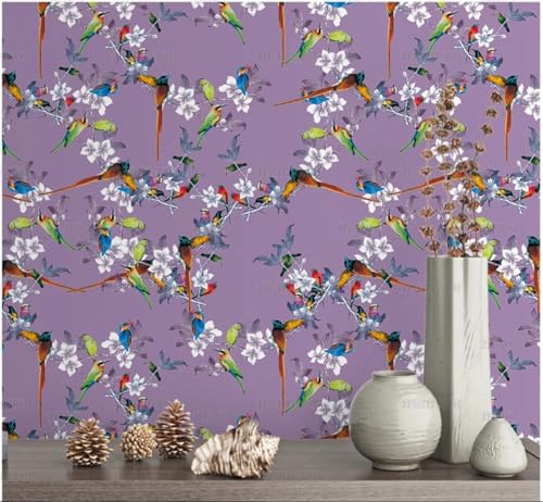 MEIZONGHUOJI Selbstklebend Tapete Lila Blume Tapete 45 * 300Cm Selbstklebende Folie Abnehmbar Vinyl Klebefolie Wasserdicht Dekorfolie Für Wohnzimmer Schlafzimmer Küche Wand Möbel MEIZONGHUOJI Selbstklebend Tapete Lila Blume Tapete 45 * 300Cm Selbstklebende Folie Abnehmbar Vinyl Klebefolie Wasserdicht Dekorfolie Für Wohnzimmer Schlafzimmer Küche Wand Möbel von MEIZONGHUOJI