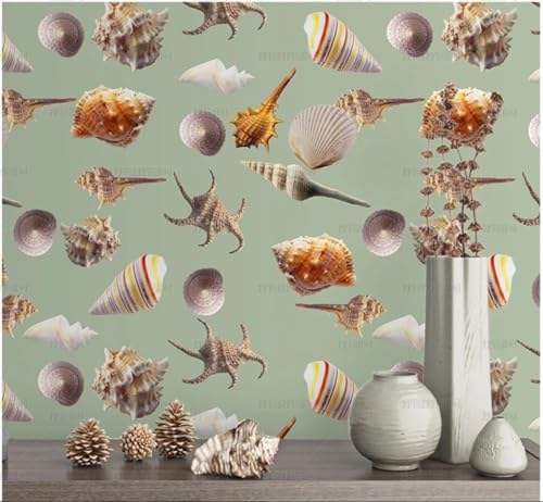 MEIZONGHUOJI Selbstklebend Tapete Muschelgrün Tapete 45 * 300Cm Selbstklebende Folie Abnehmbar Vinyl Klebefolie Wasserdicht Dekorfolie Für Wohnzimmer Schlafzimmer Küche Wand Möbel von MEIZONGHUOJI