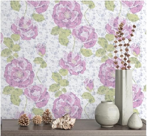 MEIZONGHUOJI Selbstklebend Tapete Pfingstrose Blume Retro Tapete 45 * 300Cm Selbstklebende Folie Abnehmbar Vinyl Klebefolie Wasserdicht Dekorfolie Für Wohnzimmer Schlafzimmer Küche Wand Möbel MEIZONGHUOJI Selbstklebend Tapete Pfingstrose Blume Retro Tapete 45 * 300Cm Selbstklebende Folie Abnehmbar Vinyl Klebefolie Wasserdicht Dekorfolie Für Wohnzimmer Schlafzimmer Küche Wand Möbel von MEIZONGHUOJI