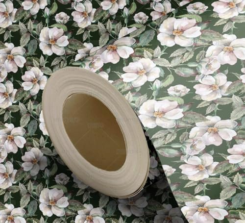 MEIZONGHUOJI Selbstklebend Tapete Pfingstrose Tapete 45 * 300Cm Selbstklebende Folie Abnehmbar Vinyl Klebefolie Wasserdicht Dekorfolie Für Wohnzimmer Schlafzimmer Küche Wand Möbel von MEIZONGHUOJI