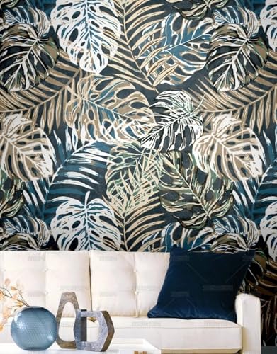 MEIZONGHUOJI Selbstklebend Tapete Pflanze Braun Retro 45 * 600CM Selbstklebende Folie Abnehmbar Vinyl Klebefolie Wasserdicht Dekorfolie für Wohnzimmer Schlafzimmer Küche Wand Möbel von MEIZONGHUOJI