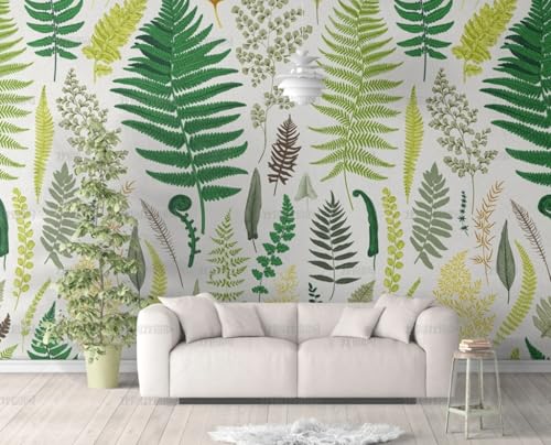 MEIZONGHUOJI Selbstklebend Tapete Pflanzen blätter grün 45 * 600CM Selbstklebende Folie Abnehmbar Vinyl Klebefolie Wasserdicht Dekorfolie für Wohnzimmer Schlafzimmer Küche Wand Möbel von MEIZONGHUOJI