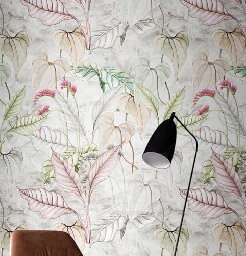 MEIZONGHUOJI Selbstklebend Tapete Pflanzenblätter Retro Tapete 45 * 600CM Selbstklebende Folie Abnehmbar Vinyl Klebefolie Wasserdicht Dekorfolie für Wohnzimmer Schlafzimmer Küche Wand Möbel MEIZONGHUOJI Selbstklebend Tapete Pflanzenblätter Retro Tapete 45 * 600CM Selbstklebende Folie Abnehmbar Vinyl Klebefolie Wasserdicht Dekorfolie für Wohnzimmer Schlafzimmer Küche Wand Möbel von MEIZONGHUOJI
