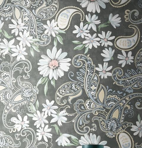 MEIZONGHUOJI Selbstklebend Tapete Retro Blumen Tapete 45 * 600CM Selbstklebende Folie Abnehmbar Vinyl Klebefolie Wasserdicht Dekorfolie für Wohnzimmer Schlafzimmer Küche Wand Möbel MEIZONGHUOJI Selbstklebend Tapete Retro Blumen Tapete 45 * 600CM Selbstklebende Folie Abnehmbar Vinyl Klebefolie Wasserdicht Dekorfolie für Wohnzimmer Schlafzimmer Küche Wand Möbel von MEIZONGHUOJI