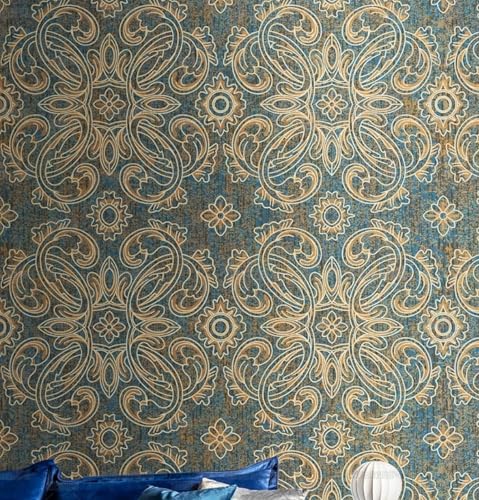 MEIZONGHUOJI Selbstklebend Tapete Retro Muster Tapete 45 * 600CM Selbstklebende Folie Abnehmbar Vinyl Klebefolie Wasserdicht Dekorfolie für Wohnzimmer Schlafzimmer Küche Wand Möbel MEIZONGHUOJI Selbstklebend Tapete Retro Muster Tapete 45 * 600CM Selbstklebende Folie Abnehmbar Vinyl Klebefolie Wasserdicht Dekorfolie für Wohnzimmer Schlafzimmer Küche Wand Möbel von MEIZONGHUOJI