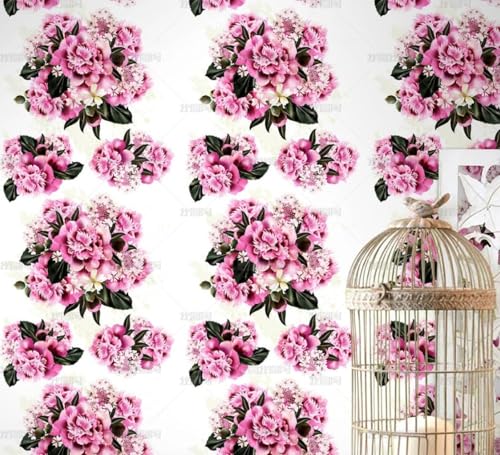 MEIZONGHUOJI Selbstklebend Tapete Rote Blumen Tapete 45 * 300Cm Selbstklebende Folie Abnehmbar Vinyl Klebefolie Wasserdicht Dekorfolie Für Wohnzimmer Schlafzimmer Küche Wand Möbel MEIZONGHUOJI Selbstklebend Tapete Rote Blumen Tapete 45 * 300Cm Selbstklebende Folie Abnehmbar Vinyl Klebefolie Wasserdicht Dekorfolie Für Wohnzimmer Schlafzimmer Küche Wand Möbel von MEIZONGHUOJI