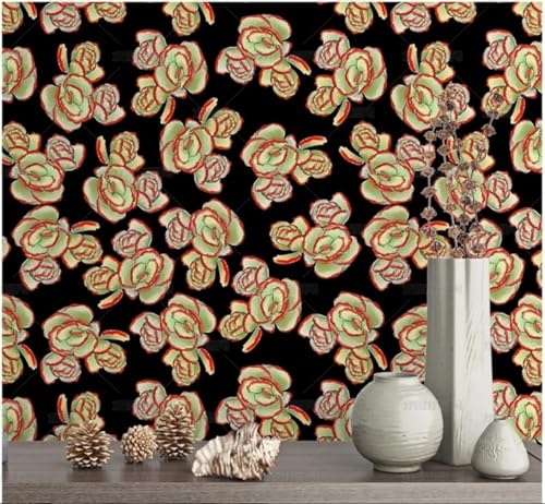 MEIZONGHUOJI Selbstklebend Tapete Saftige Blüten Schwarz Tapete 45 * 300Cm Selbstklebende Folie Abnehmbar Vinyl Klebefolie Wasserdicht Dekorfolie Für Wohnzimmer Schlafzimmer Küche Wand Möbel MEIZONGHUOJI Selbstklebend Tapete Saftige Blüten Schwarz Tapete 45 * 300Cm Selbstklebende Folie Abnehmbar Vinyl Klebefolie Wasserdicht Dekorfolie Für Wohnzimmer Schlafzimmer Küche Wand Möbel von MEIZONGHUOJI
