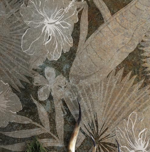 MEIZONGHUOJI Selbstklebend Tapete Vintage Blumen blätter grau 45 * 600CM Selbstklebende Folie Abnehmbar Vinyl Klebefolie Wasserdicht Dekorfolie für Wohnzimmer Schlafzimmer Küche Wand Möbel MEIZONGHUOJI Selbstklebend Tapete Vintage Blumen blätter grau 45 * 600CM Selbstklebende Folie Abnehmbar Vinyl Klebefolie Wasserdicht Dekorfolie für Wohnzimmer Schlafzimmer Küche Wand Möbel von MEIZONGHUOJI