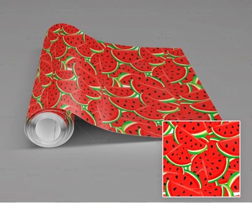 MEIZONGHUOJI Selbstklebend Tapete Wassermelone rot cartoon 45 * 600CM Selbstklebende Folie Abnehmbar Vinyl Klebefolie Wasserdicht Dekorfolie für Wohnzimmer Schlafzimmer Küche Wand Möbel MEIZONGHUOJI Selbstklebend Tapete Wassermelone rot cartoon 45 * 600CM Selbstklebende Folie Abnehmbar Vinyl Klebefolie Wasserdicht Dekorfolie für Wohnzimmer Schlafzimmer Küche Wand Möbel von MEIZONGHUOJI
