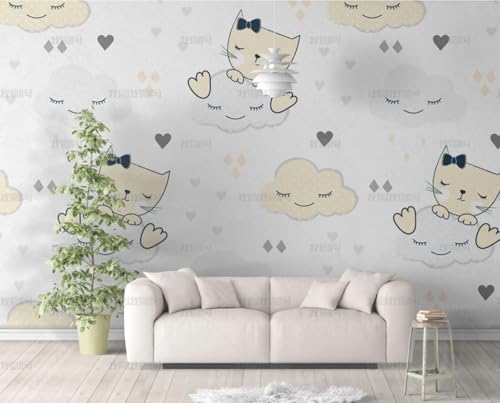 MEIZONGHUOJI Selbstklebend Tapete Wolke Katze Cartoon Tapete 45 * 300Cm Selbstklebende Folie Abnehmbar Vinyl Klebefolie Wasserdicht Dekorfolie Für Wohnzimmer Schlafzimmer Küche Wand Möbel MEIZONGHUOJI Selbstklebend Tapete Wolke Katze Cartoon Tapete 45 * 300Cm Selbstklebende Folie Abnehmbar Vinyl Klebefolie Wasserdicht Dekorfolie Für Wohnzimmer Schlafzimmer Küche Wand Möbel von MEIZONGHUOJI