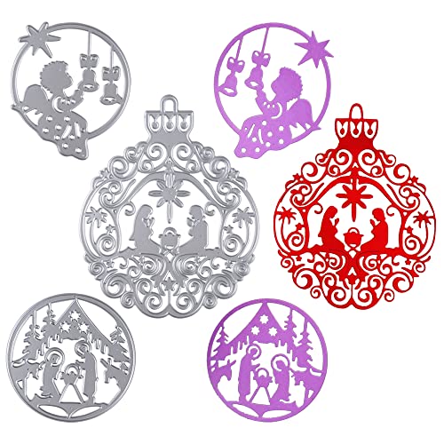 3 Set Weihnachten Grußkarten Stanzschablone Stanzbögen Prägeschablone Silber Stanzformen Stanze für DIY Weihnachten Deko Scrapbooking Basteln Fotopapier Journaling Cutting Dies Jesus mit Engel 3 Set Weihnachten Grußkarten Stanzschablone Stanzbögen Prägeschablone Silber Stanzformen Stanze für DIY Weihnachten Deko Scrapbooking Basteln Fotopapier Journaling Cutting Dies Jesus mit Engel von MEJOSER
