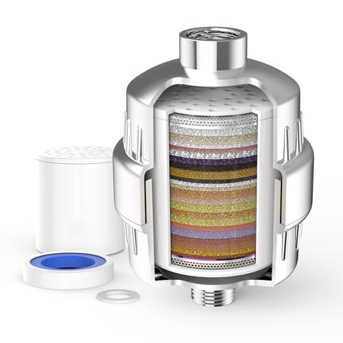 MEKO 36 Stufen Duschfilter mit Vitamin C, Wasserfilter Dusche mit austauschbaren Mehrstufen-Filterpatronen zur Entfernung von hartem Wasser, Restchlor und Schwermetallen MEKO 36 Stufen Duschfilter mit Vitamin C, Wasserfilter Dusche mit austauschbaren Mehrstufen-Filterpatronen zur Entfernung von hartem Wasser, Restchlor und Schwermetallen von MEKO