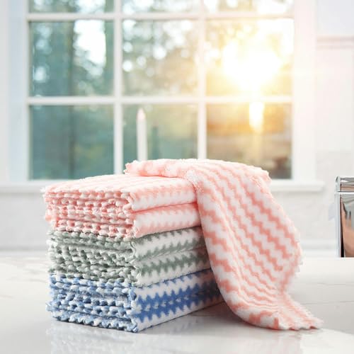 MEKPAM 20 Stück Korallen-Samt-Reinigungstuch, Verdicktes Bedrucktes Wasser-Welligkeit-Fischschuppen-Muster, Küchenreinigung, Geschirrtuch, Scheuerschwamm Cleaning Cloth MEKPAM 20 Stück Korallen-Samt-Reinigungstuch, Verdicktes Bedrucktes Wasser-Welligkeit-Fischschuppen-Muster, Küchenreinigung, Geschirrtuch, Scheuerschwamm Cleaning Cloth von MEKPAM