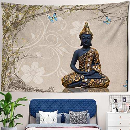 MEKPAM Buddha-Wandteppich Wandbehang Böhmische Blume Wohnzimmer Zuhause Schlafzimmer Außendekoration Wandteppich 200x150cm von MEKPAM
