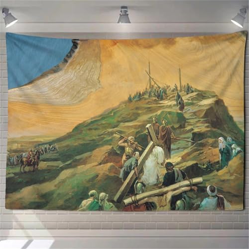 MEKPAM Europäischer Glaube Christentum Klassischer Gott Jesus Christus Wandteppich Wandbehang Decke Heimtextilien Christliche Produkte 150x130cm MEKPAM Europäischer Glaube Christentum Klassischer Gott Jesus Christus Wandteppich Wandbehang Decke Heimtextilien Christliche Produkte 150x130cm von MEKPAM