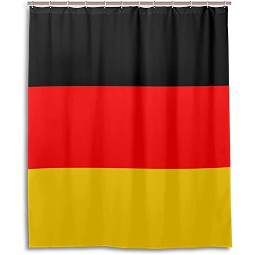 MEKPAM Flagge Von Deutschland Wasserdichter Badvorhang Polyestergewebe Bad Duschvorhang 180X180cm von MEKPAM