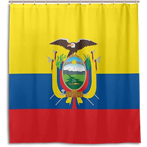 MEKPAM Flagge Von Ecuador Wasserdichter Polyester Duschvorhang Für Badezimmer 180X180cm von MEKPAM