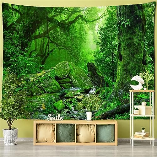 MEKPAM Hoch Aufragender Baum Wald Wandteppich Wandbehang Natürliche Landschaft Hexerei Böhmischer Stil Hintergrund Stoff Wohnkultur 230x180cm von MEKPAM