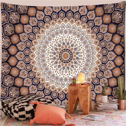 MEKPAM Indischer Mandala-Wandteppich Wandbehang Boho-Dekor Wandteppich Wandteppich Mandala-Wandteppich 200x150cm von MEKPAM
