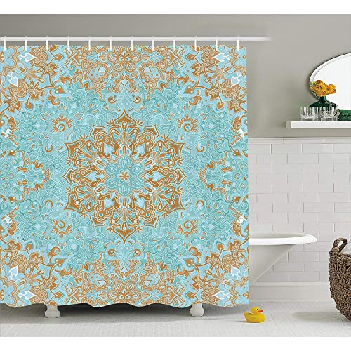 MEKPAM Mandala-Duschvorhang Icon Print Fabric Badezimmer 180x180cm von MEKPAM