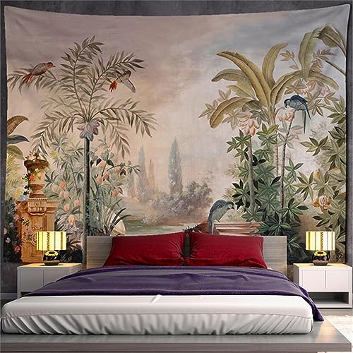 MEKPAM Tropische Pflanzen Bananenblatt Wandteppich Wandbehang Geheimnis Tapiz Boho Home Room Decor 200x150cm von MEKPAM