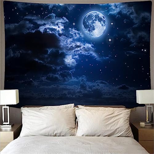 MEKPAM Wandteppich Nachthimmel Raum Sternenhimmel Hintergrund Tuch Zum Aufhängen Tuch Wandteppich Strandtuch Wandbild 150x130cm von MEKPAM