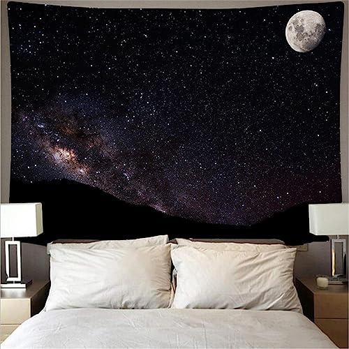 MEKPAM Wandteppich Nachthimmel Weltall Sternenhimmel Hintergrund Tuch Zum Aufhängen Tuch Wandteppich Strandtuch Wandbild 200x150cm von MEKPAM