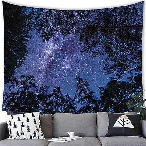 Wandteppichwandteppichsternenhimmel Wandbehang Hintergrund Nachthimmel Meteor Party Heimtextilien 150x130cm von MEKPAM