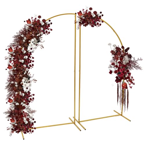 Hochzeitsbogen Gold 1.8m Höhe • Metallbogen Stabil • Zeremonie Dekoration • Gartenbogen mit Kletterhilfe • Fotohintergrund Rahmen • Für Hochzeit, Geburtstag, Party • Indoor & Outdoor Hochzeitsbogen Gold 1.8m Höhe • Metallbogen Stabil • Zeremonie Dekoration • Gartenbogen mit Kletterhilfe • Fotohintergrund Rahmen • Für Hochzeit, Geburtstag, Party • Indoor & Outdoor von MELAQULY