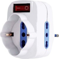 Melchioni - MKC1 Adapter Schuko-Steckdose 2 zweipolige Steckdosen 10/16A 492518057 von MELCHIONI