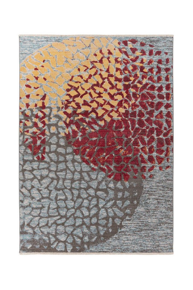 MELIUS VIVERE Teppich Teppich Xana 400 Multi / Rot 80cm x 150cm von MELIUS VIVERE