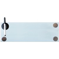 Glasmagnettafel, Whiteboard, Glasboard, Magnetwand, Pinnwand, 60 x 20 x 0,4 cm, Weiß - Melko von MELKO