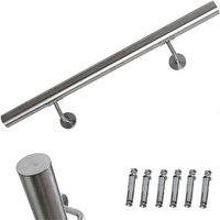 Handlauf Edelstahl V2A Treppengeländer Wandhandlauf Geländer Rundhandlauf - Melko von MELKO