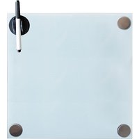 Melko - Magnettafel 45x45CM Memoboard Weiß Whiteboard Pinnwand Glasmagnettafel von MELKO