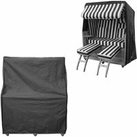 Abdeckplane Gartenmöbel 160 x 160 x 90 cm Schutzhülle Abdeckhaube Plane Rattanmöbel Wetterschutz - Melko von MELKO