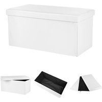 Melko - Sitzbank mit Stauraum 75 x 37 x 37 cm Sitztruhe Aufbewahrungstruhe mit Deckel belastbar bis 150 kg Melko - Sitzbank mit Stauraum 75 x 37 x 37 cm Sitztruhe Aufbewahrungstruhe mit Deckel belastbar bis 150 kg von MELKO