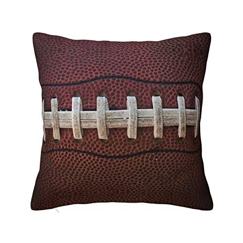 MELPHI American Football Laces Print quadratisches Kissen kann in jedem Zimmer, Schlafzimmer, Gästezimmer, Kinderzimmer verwendet werden von MELPHI