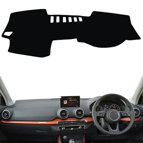 MELXOZ Auto Armaturenbrett Abdeckung Matte für Audi Q2 2016-2021, Sonnenschutz Pad Rutschfester Teppich Dash Matte Dashboard Cover Schutzschild,RHD von MELXOZ