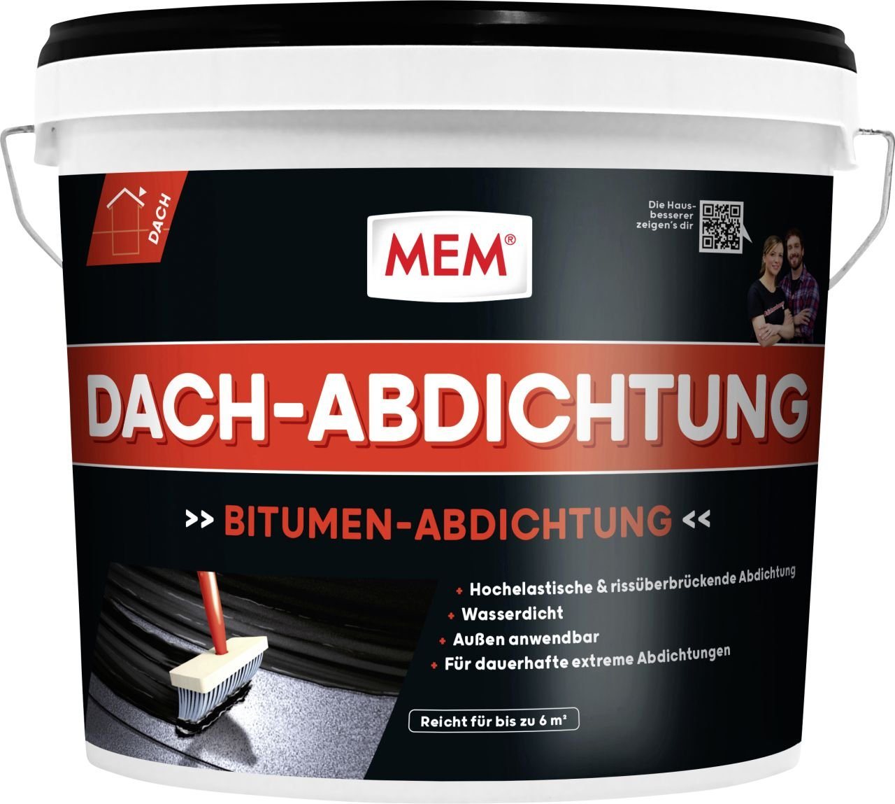 MEM Bauchemie Dichtungsband MEM Bitumen Dach-Abdichtung 12 l von MEM Bauchemie