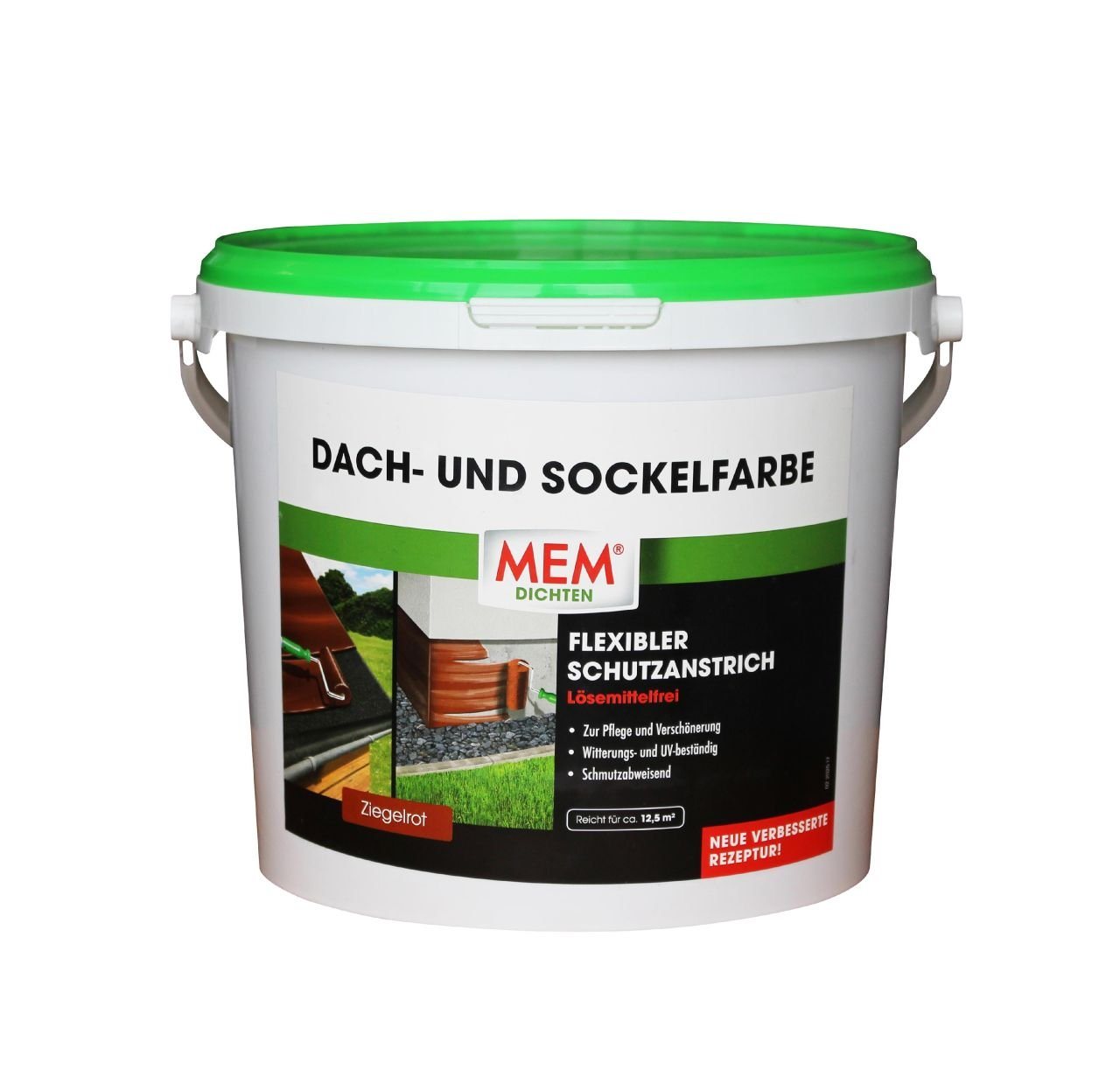 MEM Bauchemie Dichtungsband MEM Dach- und Sockelfarbe 5 kg ziegelrot von MEM Bauchemie