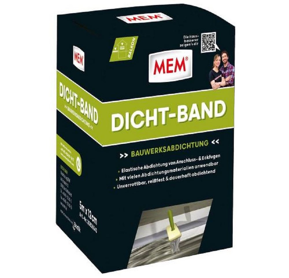 MEM Bauchemie Dichtungsband MEM Dicht Band, 500cm x 12cm von MEM Bauchemie