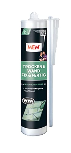 MEM Trockene Wand Fix & Fertig, Dauerhafte Horizontalsperre für durchgängige Lagerfugen, Anwendungsfertig, Einfache und schnelle Anwendung, 290 ml von MEM