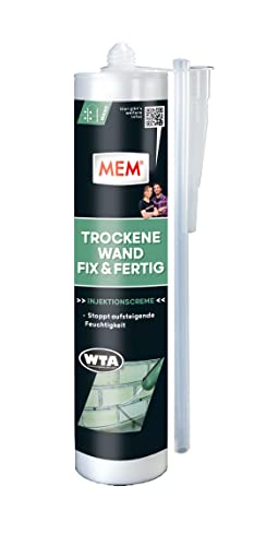 MEM Trockene Wand Fix & Fertig, Dauerhafte Horizontalsperre für durchgängige Lagerfugen, Anwendungsfertig, Einfache und schnelle Anwendung, 290 ml von MEM