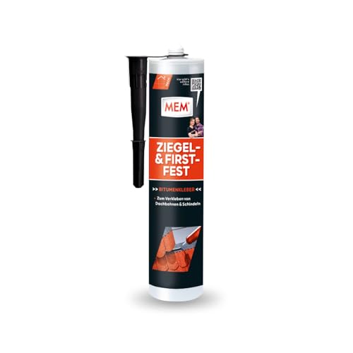 MEM Ziegel- und Firstfest, Lösemittelfreier Bitumenkaltklebestoff, Besonders hohe Klebkraft, Für Schindeln und Bitumen-Dachbahnen, Dunkelbraun, 445 g MEM Ziegel- und Firstfest, Lösemittelfreier Bitumenkaltklebestoff, Besonders hohe Klebkraft, Für Schindeln und Bitumen-Dachbahnen, Dunkelbraun, 445 g von MEM