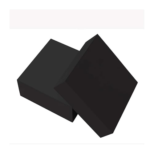 100 mm × 100 mm Gummipads, Dicke 12–50 mm, rutschfeste und stoßdämpfende Pads for Möbel, Maschinen, Heimwerkerprojekte, 2 Stück(12mm) von MEMEM