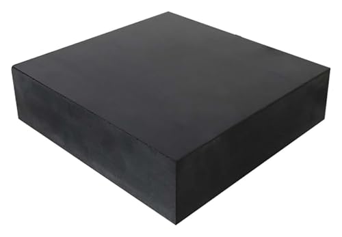 200 Mm × 100 Mm Gummipads Dicke 55 Mm-100 Mm Rutschfeste Und Stoßdämpfende Pads for Möbel, Maschinen, DIY-Projekte 1 Stück,65mm(70mm) von MEMEM